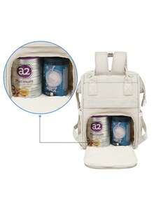 1pc Multi-Functional USB Charging Diaper Bag Set For Moms, Baby Travel Backpack With Bottle Storage, Suitable For All Seasons - Black - View 9