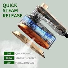 Mini Travel Iron For Clothes, (50ml Water,40W) Portable Handheld Iron Steam With Dry And Wet Ironing For Home Business Clothing - 0ff白色 - 查看 4