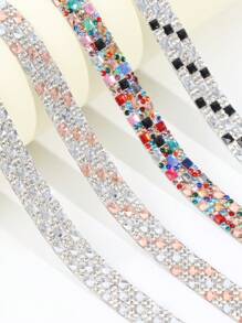4/1Piece Self-Adhesive Sparkling Diamond Ribbon Set, 4/2 Yards Total - Crystal Embellishments For Diy Crafts, Clothing, Phone & Party Accessories