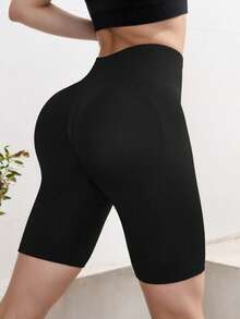 瑜伽基本款女士无缝时尚休闲户外运动短裤女士运动短裤、健身短裤、骑行短裤