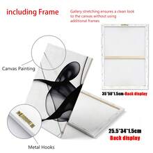 Bộ 3 tranh trừu tượng đen trắng trang nhã trên vải bố, khung gỗ thông - Trang trí tường hiện đại phù hợp cho phòng khách, phòng ngủ, văn phòng, chống thấm nước, in chất lượng cao, hoàn hảo cho trang trí nhà cửa, quán cà phê, quán bar, tranh nghệ thuật trừu tượng, nét vẽ sống động. - 3 CÁI - Xem 5