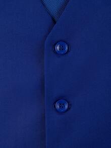 Men's Suit Vests Casual Formal Dress Vest For Men Business Wedding Party Slim Fit Waistcoat Vest With Real Pockets For Suits Tuxedo - 寶藍色 - 查看 5