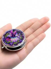 Set Of 1 Soft Hummingbird Shaped Pill Case, 1 Triple Compartment Pill Box, 1 Mini Pill Case, 1 Wallet Pill Case, 1 Portable Pill Box, 1 Pocket Or Wallet Pill Container, 1 Decorative Metal Vitamin Case, 1 Unique Travel Gift