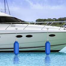 4 Pack Boat Bumpers Ribbed Inflatable Double Eye Marine Boat Bumpers For Docking - Blue - View 4