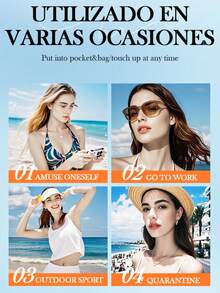 大米美白防晒霜，清透不油腻，轻薄高效防紫外线防晒，旅行、户外、工作必备 - 彩色 - 查看 5