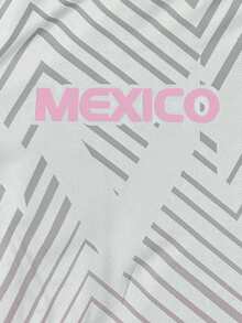 Mexico Men's Soccer Jersey, Comfortable Soccer Shirt For Soccer Match, Sports Team, Short Sleeve Sportswear