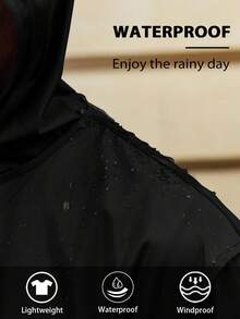 Impermeable unisex de manga larga, abrigo de lluvia con capucha, chaqueta tipo trinchera para exteriores, senderismo, motocicleta, escuela, oficina, hogar, verano, playa, viajes, San Valentín, mascotas, carnaval, primavera, verano, regalos para damas de honor, decoración de habitación, playa, viajes, para hombres, para mujeres, vacaciones, cosas lindas - Multicolor - Ver 2