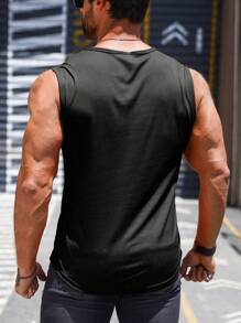 Męski, szybkoschnący, sportowy top w stylu Boyfriend Style na lato, do ćwiczeń na świeżym powietrzu