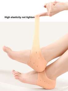 1 Pair Silicone Heel Cracked Skin Protection Pads - Multicolor - View 4