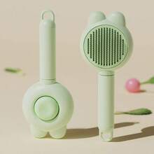 1 件装猫毛梳理刷，宠物狗兔耳形脱毛梳，宠物美容用品