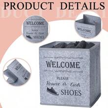 2 Pcs Shoe Covers Box With 200 Pcs Disposable Non Slip Shoe Covers Booties Foot Dispenser Holder Foldable Storage Box For Indoors Open House Supplies, 10 X 10 X 11 Inch(Black) - Black - View 3