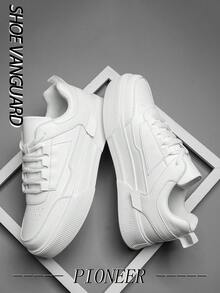 Giày thể thao nam cổ thấp thoải mái, thời trang thường ngày, ngoài trời - trắng - Xem 5