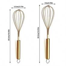 1/2 件多功能耐热不锈钢打蛋器、手动打蛋器和搅拌器，用于混合烘焙烹饪工具，非常适合打鸡蛋、打发、起泡和搅拌 - 非常适合圣诞节、感恩节、万圣节、复活节、