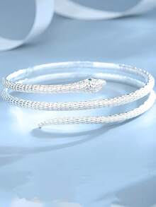 Sterling Silver Snake Bracelet Women's Design Sense Three-Circle Snake Bracelet Bracelet For Girlfriend Gift