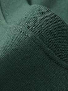 Women's Owl T-Shirt, Premium Cotton Mesh Blouse, Basic Round Neck - Army Green - View 3