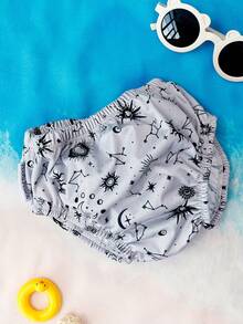 1 件婴儿游泳尿布，带柔软布料防水尿布 - 彩色 - 查看 17