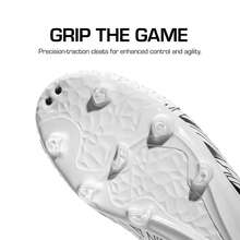 Men's Firm Ground Soccer Cleats Shoes - Black and White - View 10