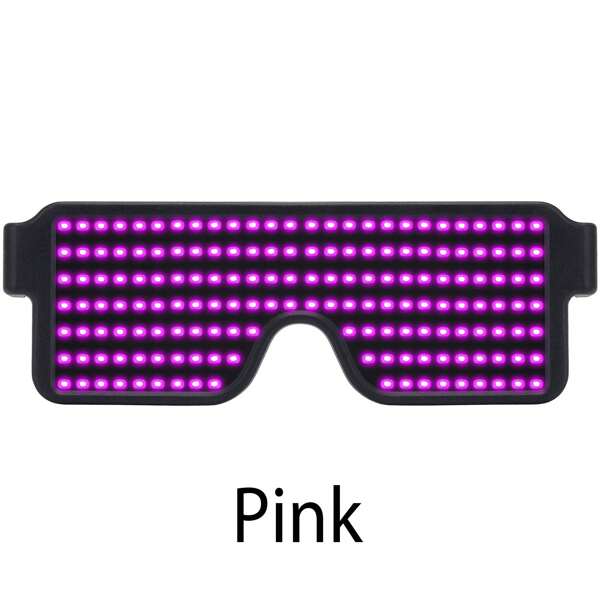 LED Glasses Light Up Dynamic Party Favor Glasses Festival Christmas USB Rechargeable LED Rave Glowing Flashing Glasses For Summer Beach Vacation,Outdoor,Travel