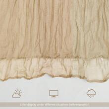 1 pieza, 90*180cm Cheesecloth Runners de mesa bohemios de poliéster, Runners de mesa plisados con atmósfera, Cubiertas de mesa de unicolor, Decoración de sobremesa para fiestas, Decoración para el hogar, Decoración de la mesa del comedor, Decoración de habitaciones, Decoración de bodas, Regalos de cumpleaños de verano, Útiles escolares de vuelta al colegio - Multicolor - Ver 2