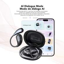 Miniso XP7 OWS Translation Wireless Earbuds AI Real Time Face-To-Face Bidirectional Simultaneous Interpretation Wireless Earphones Support Over 150 Languages Translation Headphones Support Playing Music Phone Calls Headphones Earbuds