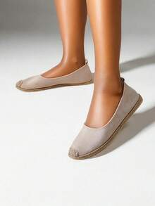 Alpargatas para mujer - Beis - Ver 3