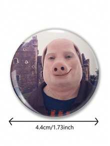 Funny Pattern Badge Brooch, Women Lapel Pin, Shirt/Bag Accessory, Unique Gift For Friends, Family, Teachers, Classmates - Multicolor - View 2