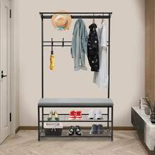 YUNRUX Coat Rack - Black - View 1