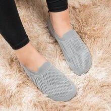 SOSENFER Men's Loafers. Versatile Soft-Soled, One-Footed, Breathable Men's Shoes - Light Grey - View 2