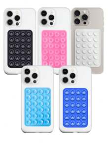 10pcs Double-Sided Silicone Suction Cup Upgrade Suction Cup Card Package Square Single Sided Phone Suction Cup Holder Adhesive Phone Case Holder Silicone Phone Accessories For Women For Men Wallet Mini Wallet Purse Wallet Magsafe Wallet Card Wallet