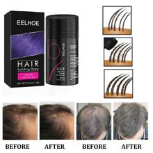 12g Fibras para densificar el cabello con cera de abeja y queratina - Volumen instantáneo en 5 segundos para cabello ralo/zonas calvas, a prueba de sudor por 16H, cuidado sin grasa para dejar puesto para hombres/mujeres, todo tipo de cabello
