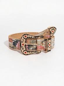 Multicolor Embroidered Floral Print