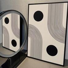 1 pieza / Set de 3 Pósteres de arte de pared Modernos Vintage Minimalistas Abstractos de Líneas Dibujadas en Papel Blanco, Decoración Retro para Sala, Bar, Cafetería, Arte de Lienzo sin Marco/Enmarcado para Sala de Juegos y Decoración del Hogar - Multicolor - Ver 13