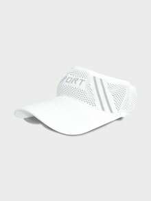 1pc Unisex Letter Embroidered SPORT Baseball Cap, Brimless Crown Top Hat For Men Women Couples Outdoor Running Golf Sports Sun Protection Wide Brim Hat, Suitable For Spring Summer Beach - Multicolor - View 12