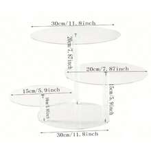 1 Set Acrylic Cake Decorating Kit - Acrylic Tiered Cake Stand And Dessert Table Display Set Can Hold 40 Cupcakes, Suitable For Wedding, Birthday, Party - Perfect Cupcake Stand For Events And Cake Decorating - Clear - View 13