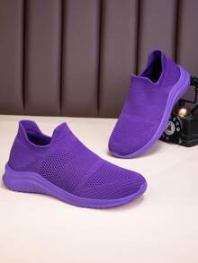 Elastyczne wsuwane trampki dla mężczyzn/kobiet, wygodne codzienne buty sportowe bez sznurówek, lato 2025 nowość