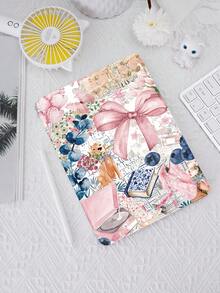 蝴蝶结夏日假期保护套兼容 iPad 10.2 英寸 2021/2020 iPad 第 9/8 代，兼容 Galaxy Tab A8 10.5 英寸 2022，标签保护套，带笔架，支持自动睡眠/唤醒盖 - 彩色 - 查看 2