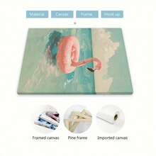 1pc Turtle Beach Landscape Canvas Poster - With Wooden Framed, High Quality Landscape Canvas Printed Art Decoration, Perfect Gift For Family And Friends, Ready To Hang In Living Room, Bedroom, Restaurant, Kitchen, Dormitory - Wall Art Decoration - 06 - 查看 9