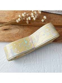 1 pieza Cinta lisa de plata, material para estampado en caliente DIY, accesorios de encaje Gu Mei, embalaje de regalo - Multicolor - Ver 13