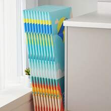 حوض سباحة دائري عائلي استوائي قطعة واحدة - من البي في سي، بدون حاجة للنفخ، قابل للطي للتخزين السهل، مثالي لتجمعات الأماكن المفتوحة واللعب الداخلي، بتصميم شجرة النخيل الزرقاء، حوض استرخاء | حوض صيف، حوض بي في سي، قطع طفو - متعدد الألوان - مشاهدة 8