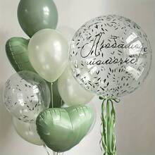 10pcs 18 Inch Olive Green Heart-Shaped Balloons (Ribbon Not Included) - Self-Sealing Foil Metallic Finish, Suitable For Birthday, Anniversary, Graduation Party Decoration, Birthday Balloons, Summer Beach Party Decoration - Olive Green - View 2