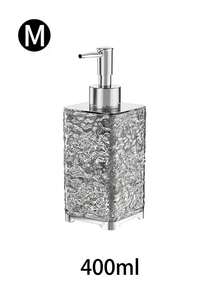 1 pieza, dispensador de jabón de 300ml/400ml con diseño de glaciar moderno y simple, botella de espuma de lujo, bomba fácil, ideal para champú, gel de baño, detergente de lavandería, jabón de platos, uso en el hogar y viajes, accesorio de baño