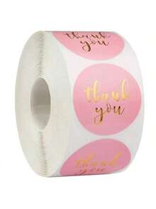 500 miếng dán tròn màu tím 1 inch - Hồng - Xem 8