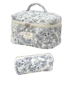 3pcs/Set Makeup Bag, Travel Cosmetic Bag, Multi-Functional Toiletry Bag, Portable Organizer Pouch For Women And Men Summer Travel, Vacation Home Bathroom Decor Holiday Makeup Organizer Bathroom Accessories Back To School - Multicolor - View 13