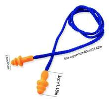 3/5对圣诞树耳塞，颜色随机，防水硅胶耳塞，用于游泳、学习和降噪耳塞（颜色随机）和睡眠耳塞，适用于家庭、办公室、旅行卧室、旅行、办公室、学校和返校用品 - 彩色 - 查看 6