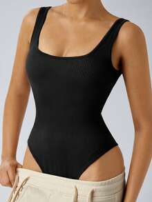 Seamless 2 Pieces Set Of Shapewear Bodysuit With Briefs - Multicolor - View 4