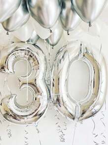40 Inch Aluminum Foil Balloons, Gold Number Balloons