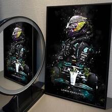 1pc/3PCS Wall Arts Posters Pop Anime F1 Racing Driver Legendary Anime Poster Decoration Painting Wall Art White Wall Decoration Frameless/Framed Canvas Art - Multicolor - View 50
