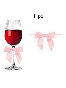 100/50/20/1pc Pink Satin Ribbon Bow, Pre-Tied Satin Ribbon Bow Suitable For Home Gatherings, Parties, Birthdays, Weddings, Bridal Showers, Baby Showers, Tabletop Decor, DIY Crafts, Cake Gift Bags, Birthday Gift Wrapping, Champagne Bottles, Glassware Decor, Wedding Accessories, Graduation Party Decor, Home Decor, Holiday Tabletop Decor, Wedding Party Supplies, Room Decor, Wedding Season Party Favors - Pink - View 15