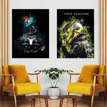 1pc/3PCS Wall Arts Posters Pop Anime F1 Racing Driver Legendary Anime Poster Decoration Painting Wall Art White Wall Decoration Frameless/Framed Canvas Art - Multicolor - View 7