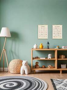 2pcs-Alphanumeric Poster Hanger 2 Pieces Set, Kindergarten Wall Decoration, ABC Banner Poster Wall Art With Wooden Frame, Alphabet Banner Wall Hanging Decoration Toddler Playroom Nursery.. - Wood Color - View 5